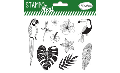 Stampo clear - tampons transparents -  jungle