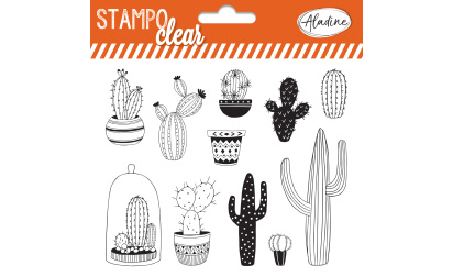 Stampo clear - tampons transparents - cactus