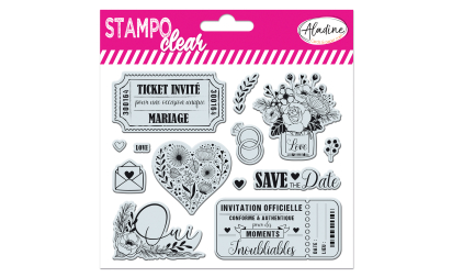 Stampo clear - Mariage ticket