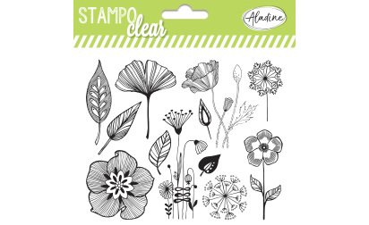 Stampo clear - tampons transparents - fleurs