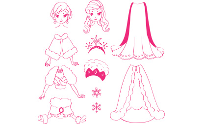 image de Stampo fashion - dressing princess ice