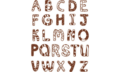 Stampo minos alphabet stamps image
