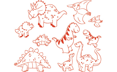 Stampo minos dinosaur stamps image