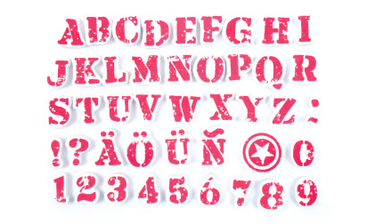 image de Stampo textile - alphabet