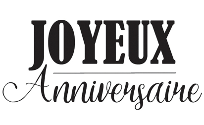 image de Tampon bois - Joyeux anniversaire 2