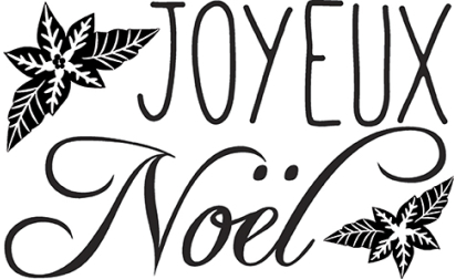 Wooden stamps - Joyeux Noël 2