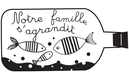 Tampons bois - notre famille s'agrandit poissons