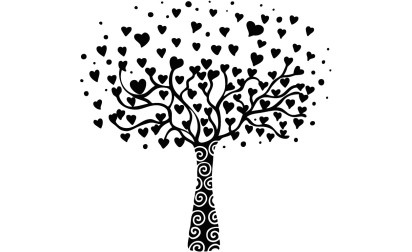 image de Tampons bois - arbre à coeurs