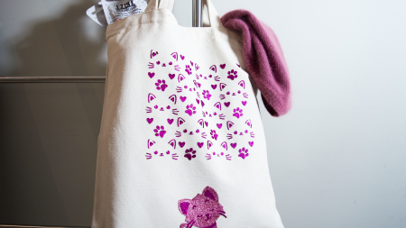 Tote Bag chat et Izink Diamond